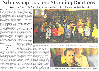 Artikel Fehmaraner Tageblatt